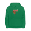 Methodical Mammoth Character Comfort Kids Hoodie - kelly green