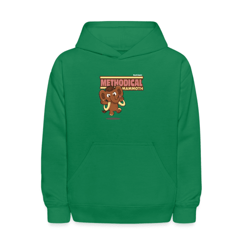 Methodical Mammoth Character Comfort Kids Hoodie - kelly green