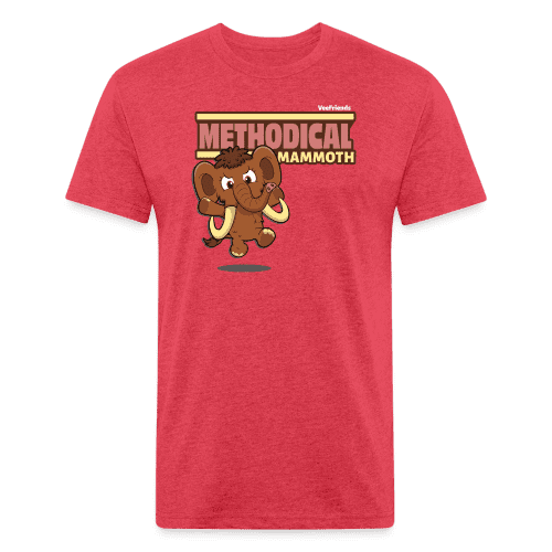 Methodical Mammoth Character Comfort Adult Tee - heather red