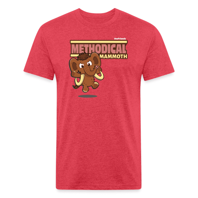 Methodical Mammoth Character Comfort Adult Tee - heather red