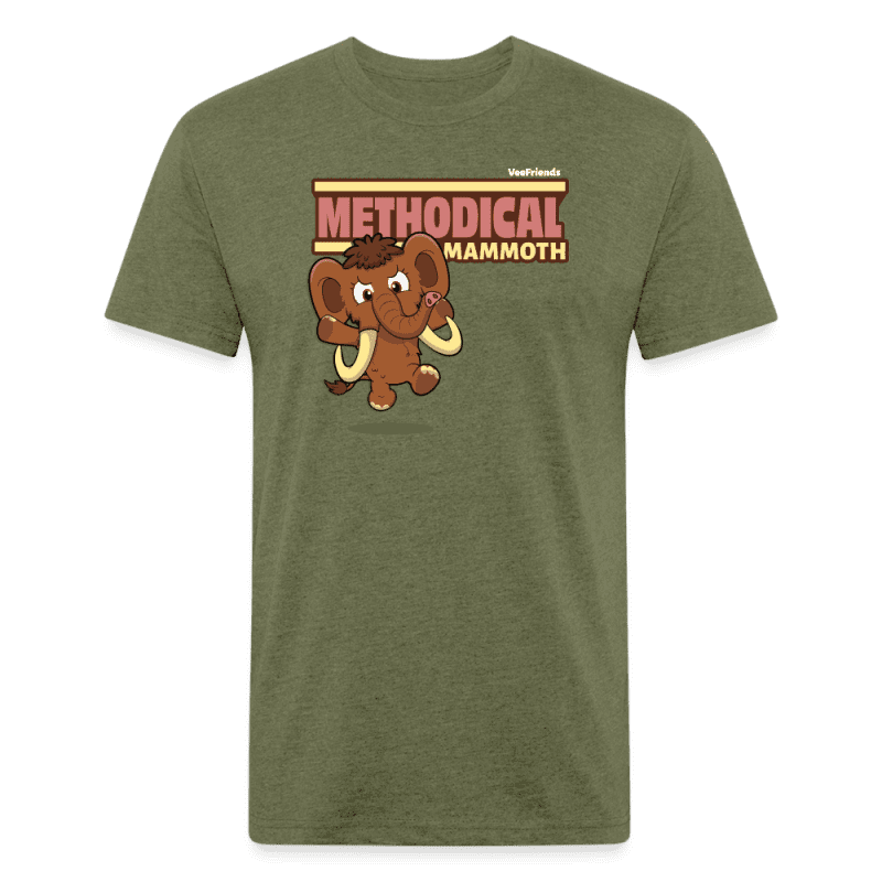 Methodical Mammoth Character Comfort Adult Tee - heather military green