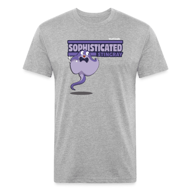 Sophisticated Stingray Character Comfort Adult Tee - heather gray