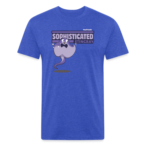 Sophisticated Stingray Character Comfort Adult Tee - heather royal