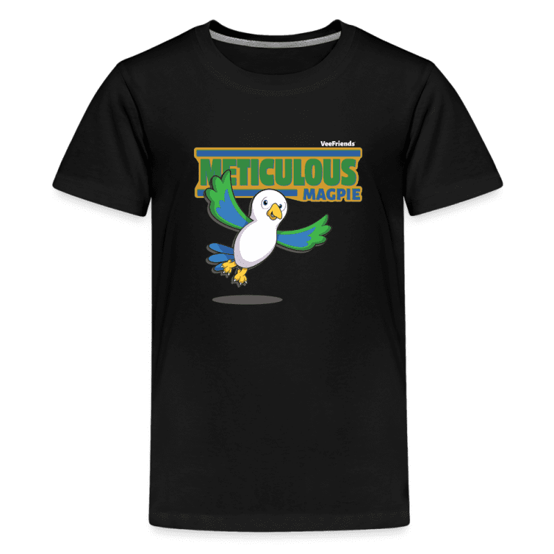 Meticulous Magpie Character Comfort Kids Tee - black