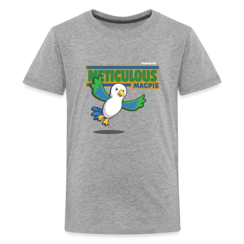 Meticulous Magpie Character Comfort Kids Tee - heather gray