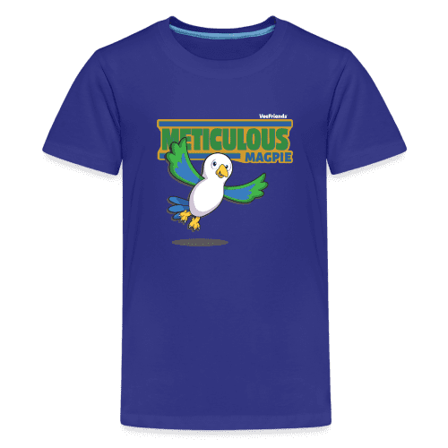 Meticulous Magpie Character Comfort Kids Tee - royal blue