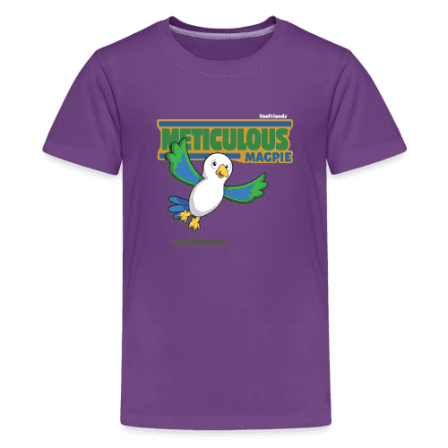 Meticulous Magpie Character Comfort Kids Tee - purple