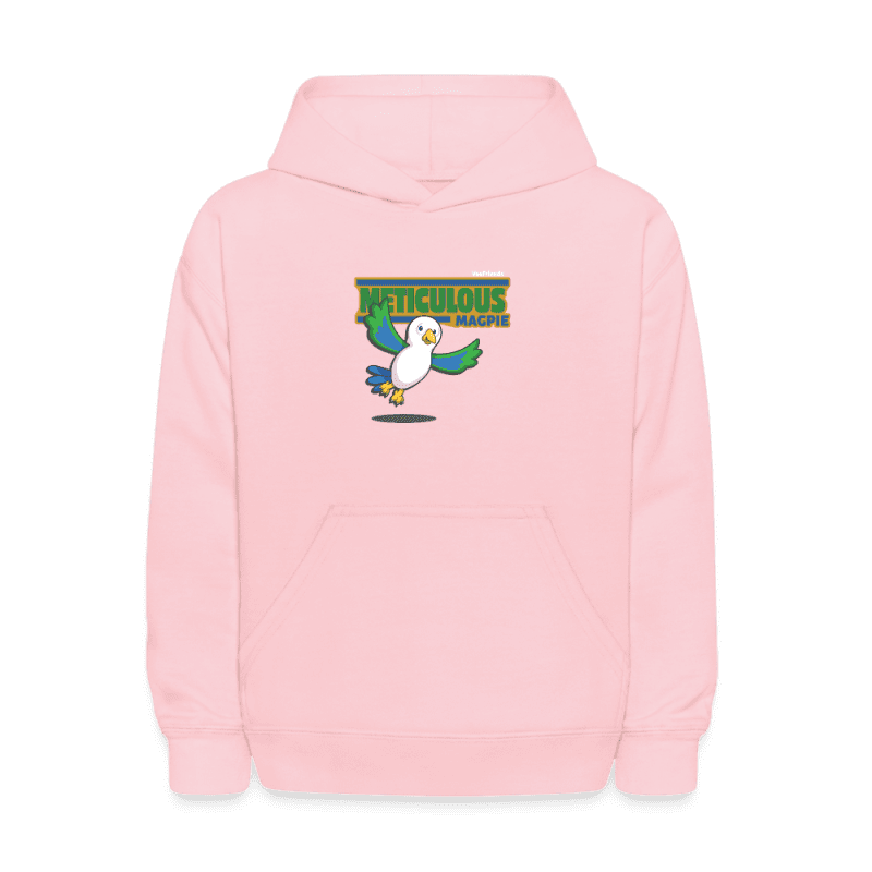 Meticulous Magpie Character Comfort Kids Hoodie - pink