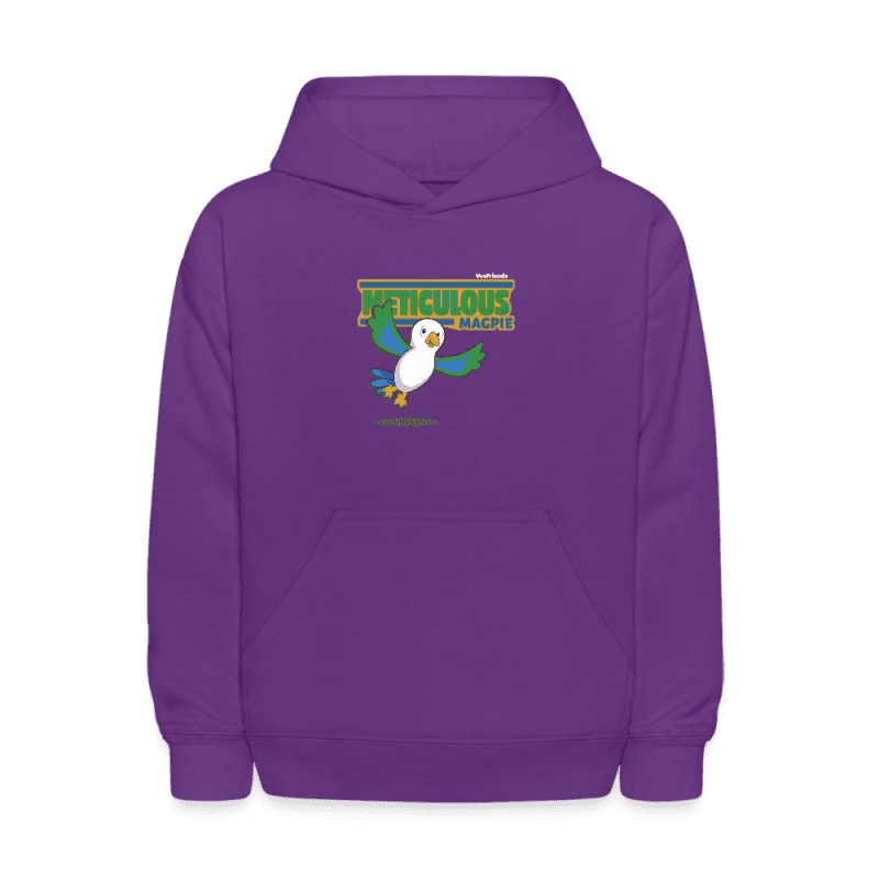 Meticulous Magpie Character Comfort Kids Hoodie - purple