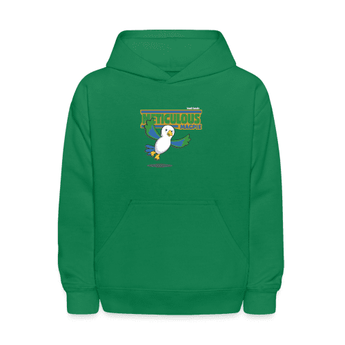 Meticulous Magpie Character Comfort Kids Hoodie - kelly green