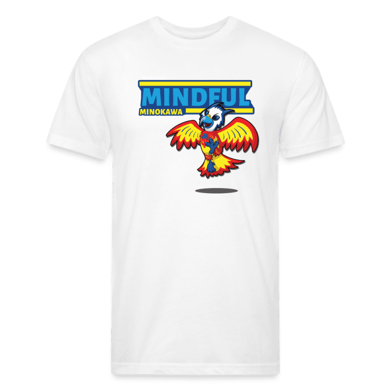 Mindful Minokawa Character Comfort Adult Tee - white