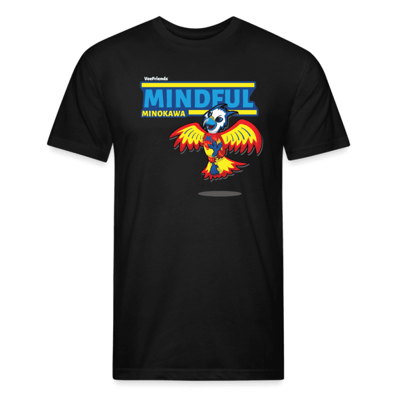 Mindful Minokawa Character Comfort Adult Tee - black