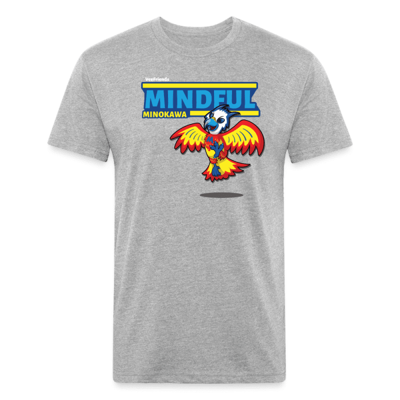 Mindful Minokawa Character Comfort Adult Tee - heather gray