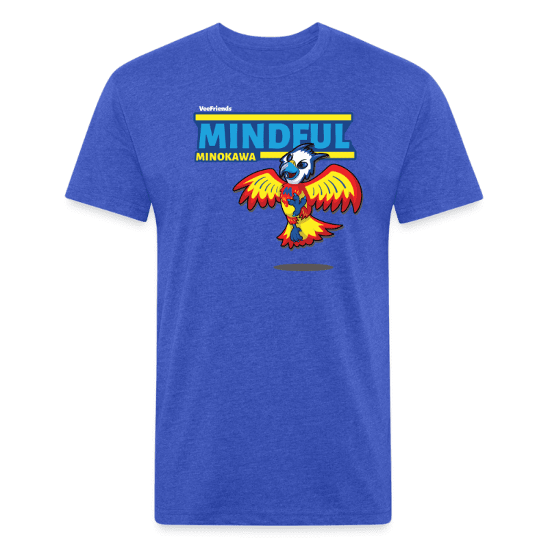 Mindful Minokawa Character Comfort Adult Tee - heather royal