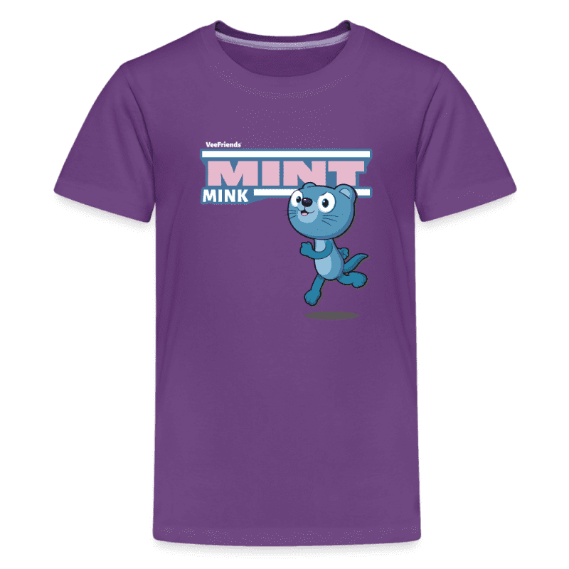 Mint Mink Character Comfort Kids Tee - purple