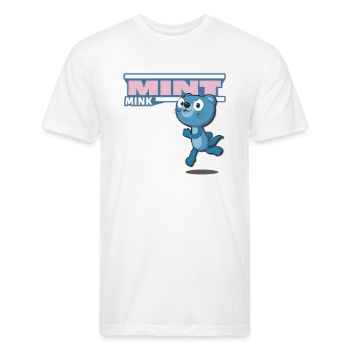 Mint Mink Character Comfort Adult Tee - white