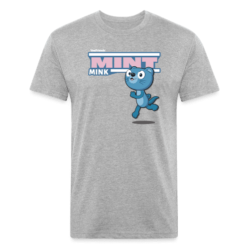 Mint Mink Character Comfort Adult Tee - heather gray