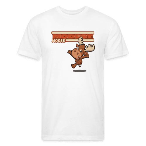 Modest Moose Character Comfort Adult Tee - white