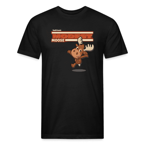 Modest Moose Character Comfort Adult Tee - black