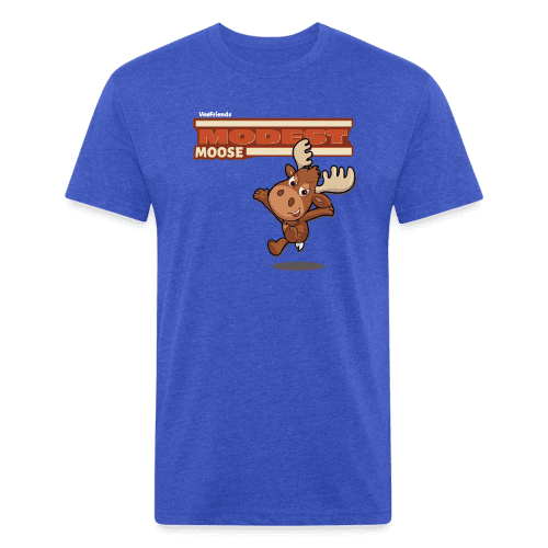 Modest Moose Character Comfort Adult Tee - heather royal