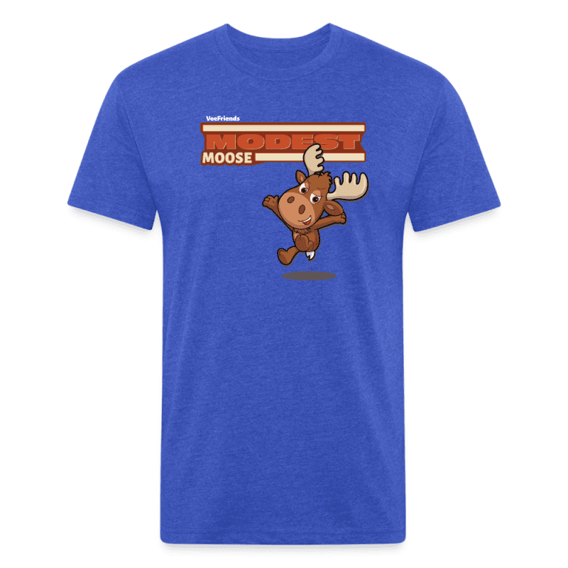 Modest Moose Character Comfort Adult Tee - heather royal