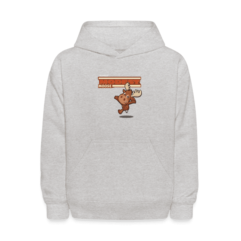 Modest Moose Character Comfort Kids Hoodie - heather gray