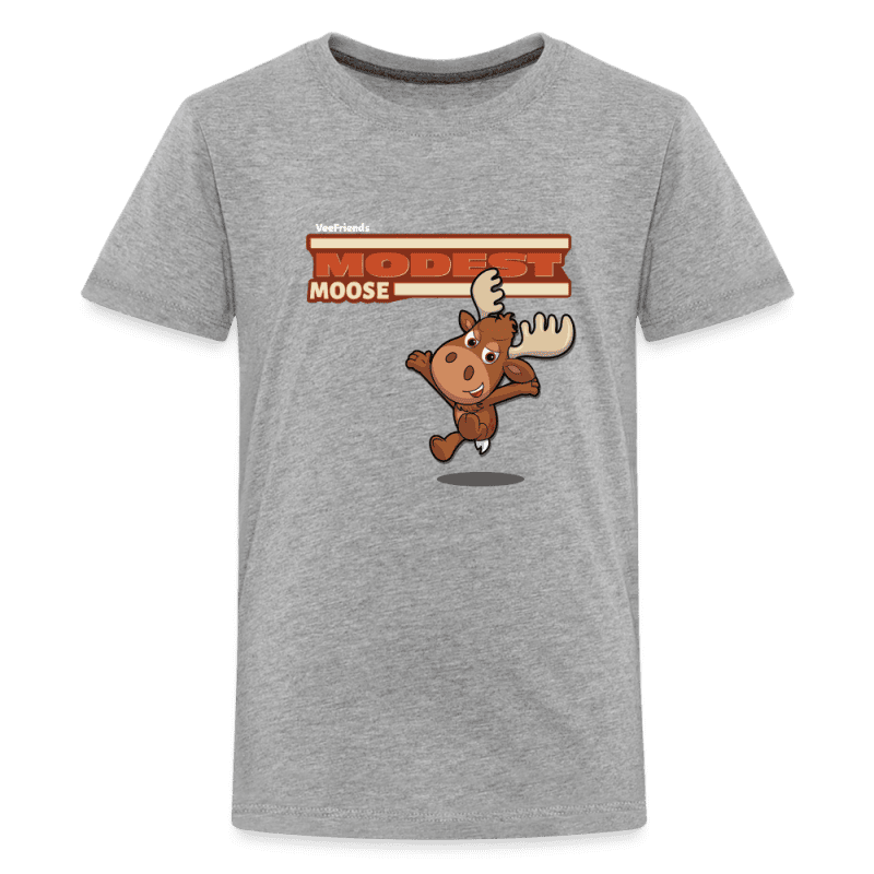 Modest Moose Character Comfort Kids Tee - heather gray