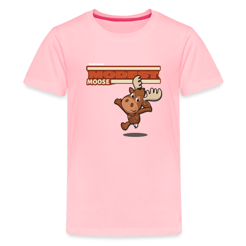 Modest Moose Character Comfort Kids Tee - pink