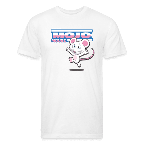 Mojo Mouse Character Comfort Adult Tee - white