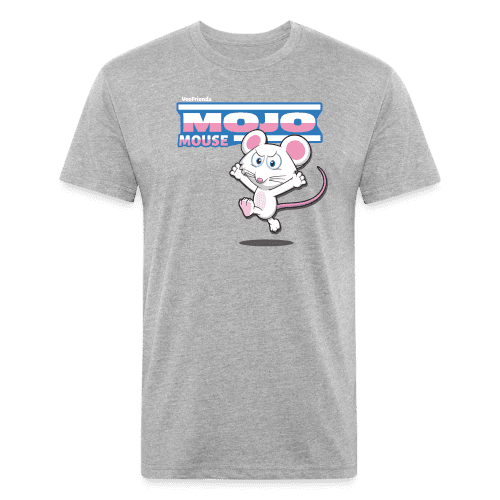 Mojo Mouse Character Comfort Adult Tee - heather gray