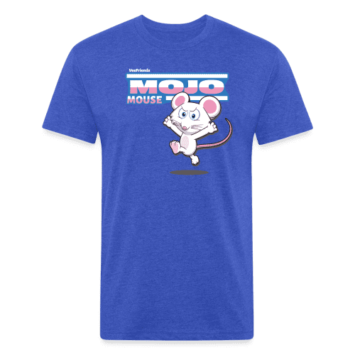 Mojo Mouse Character Comfort Adult Tee - heather royal