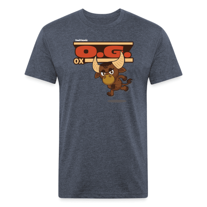 O.G. Ox Character Comfort Adult Tee - heather navy