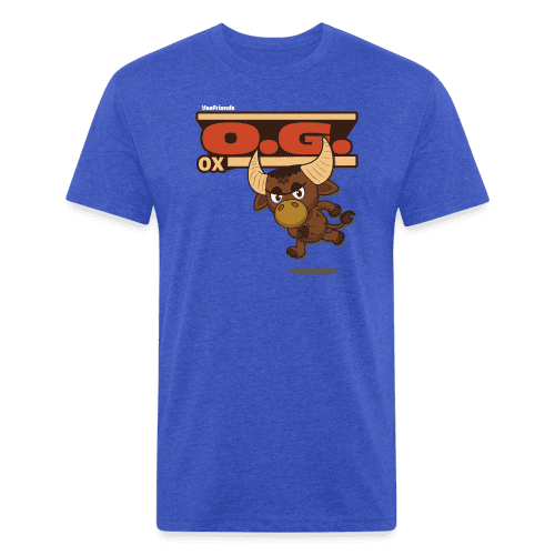 O.G. Ox Character Comfort Adult Tee - heather royal