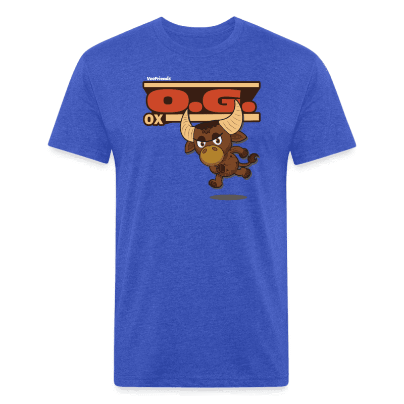 O.G. Ox Character Comfort Adult Tee - heather royal