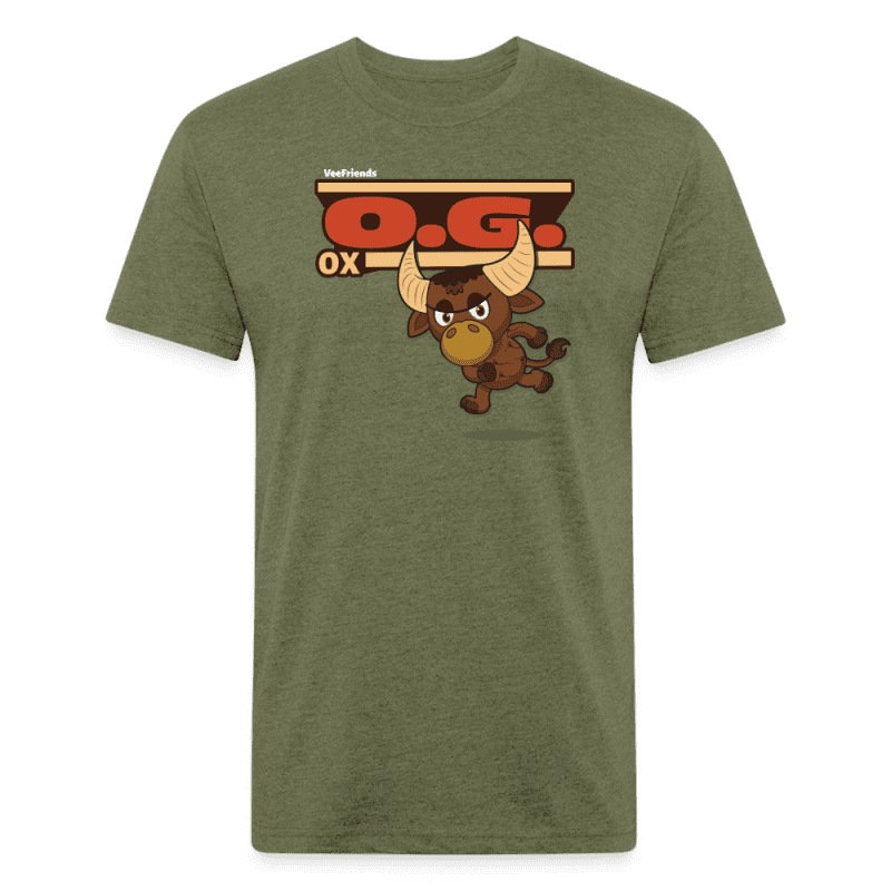 O.G. Ox Character Comfort Adult Tee - heather military green