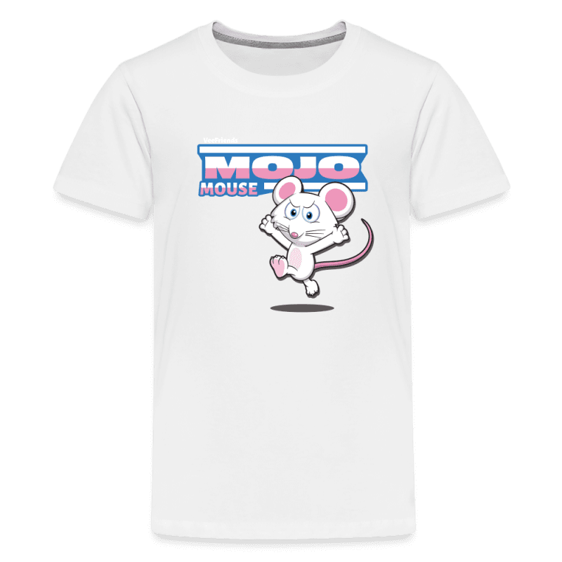 Mojo Mouse Character Comfort Kids Tee - white