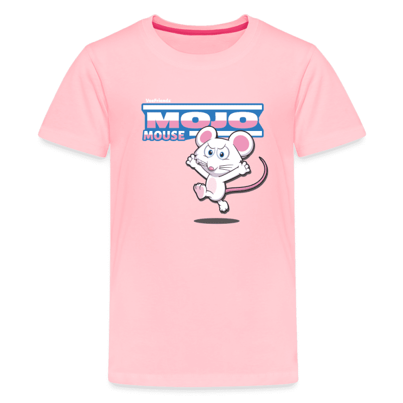 Mojo Mouse Character Comfort Kids Tee - pink