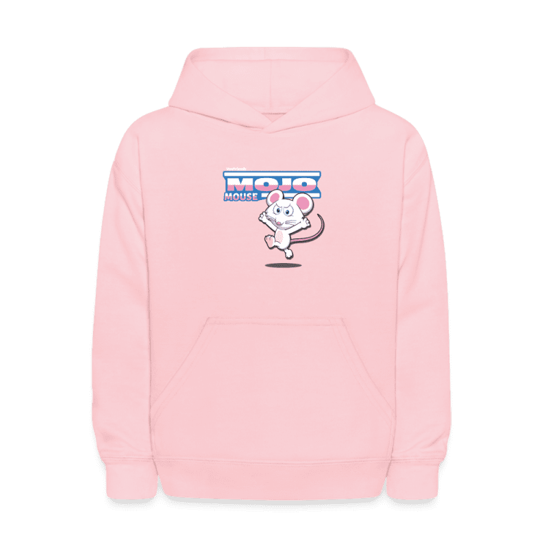 Mojo Mouse Character Comfort Kids Hoodie - pink