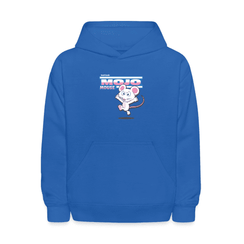 Mojo Mouse Character Comfort Kids Hoodie - royal blue