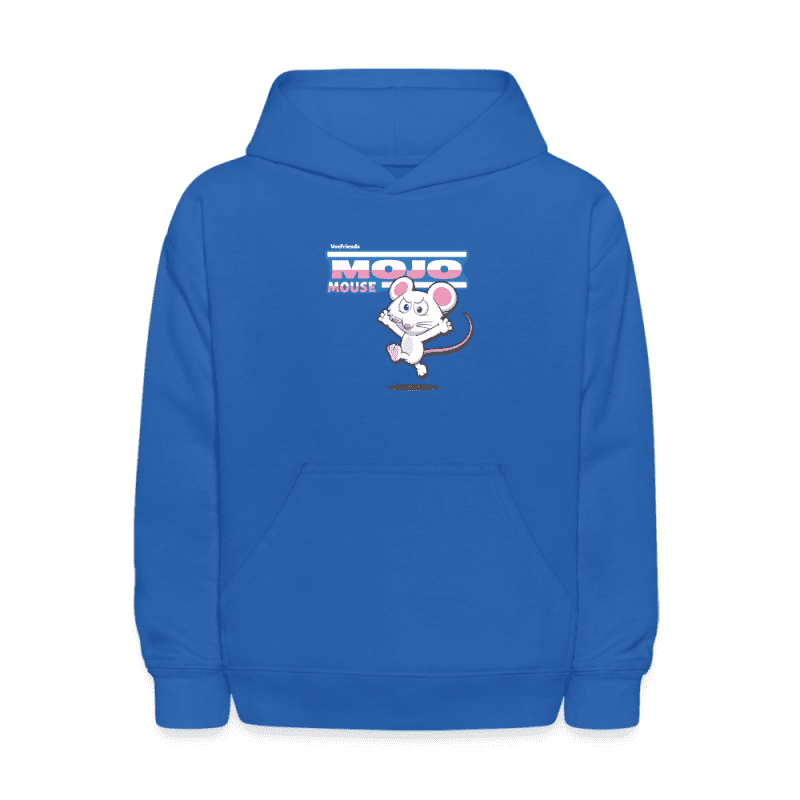 Mojo Mouse Character Comfort Kids Hoodie - royal blue