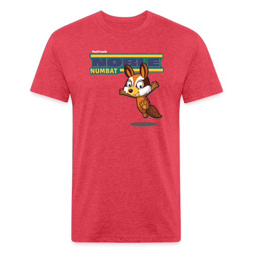 Noble Numbat Character Comfort Adult Tee - heather red