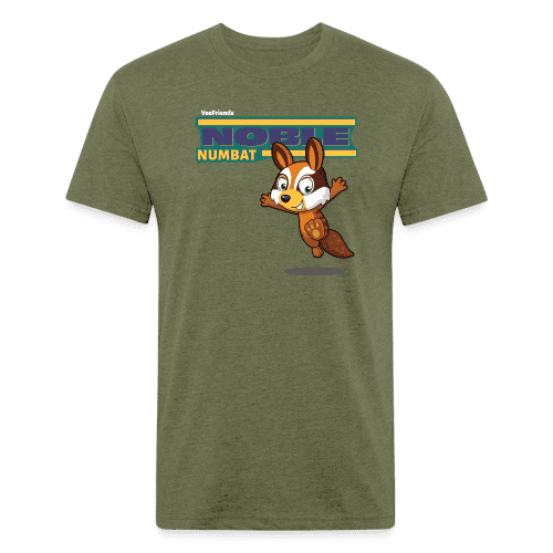 Noble Numbat Character Comfort Adult Tee - heather military green