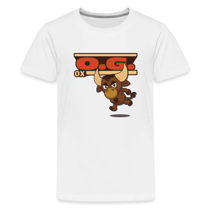 O.G. Ox Character Comfort Kids Tee - white