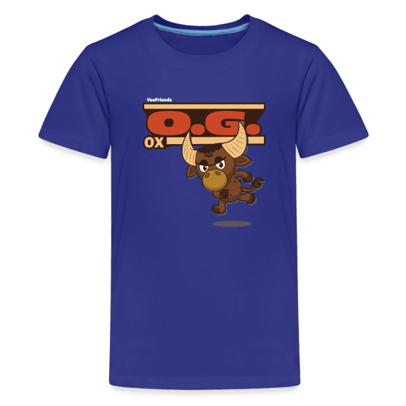 O.G. Ox Character Comfort Kids Tee - royal blue