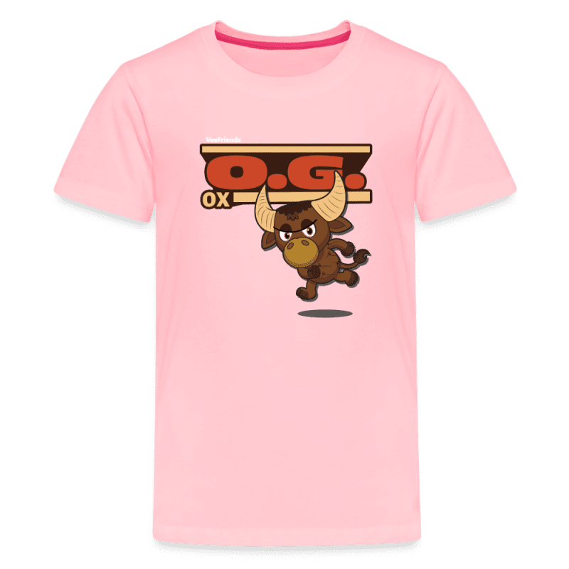 O.G. Ox Character Comfort Kids Tee - pink