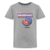 Observant Oyster Character Comfort Kids Tee - heather gray