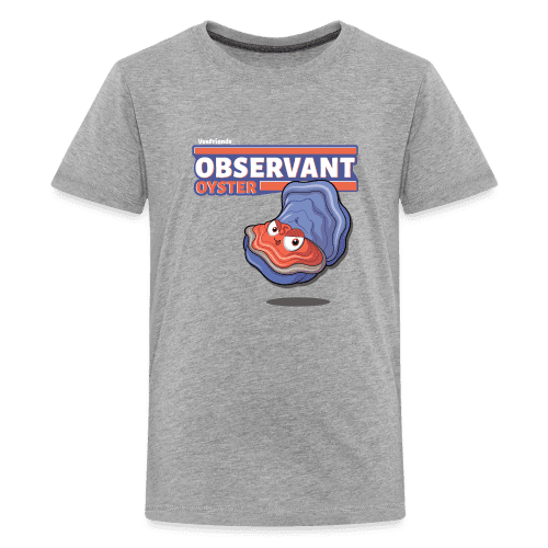 Observant Oyster Character Comfort Kids Tee - heather gray