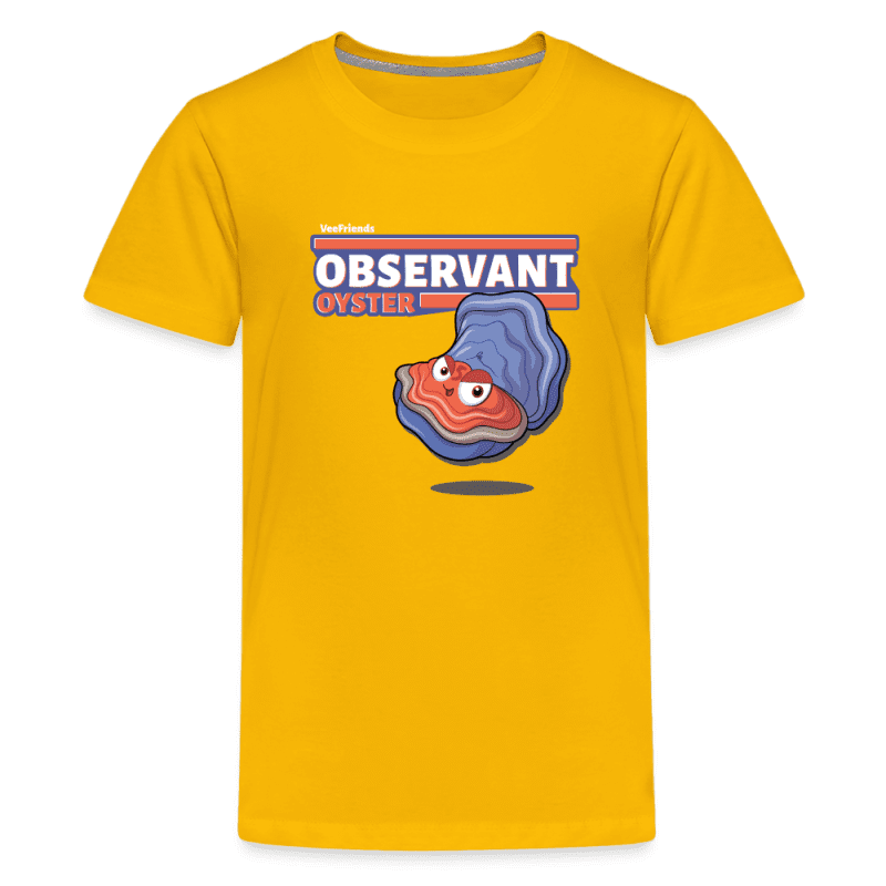 Observant Oyster Character Comfort Kids Tee - sun yellow