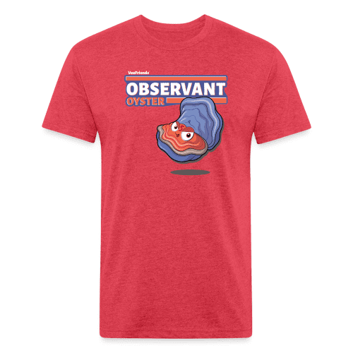 Observant Oyster Character Comfort Adult Tee - heather red