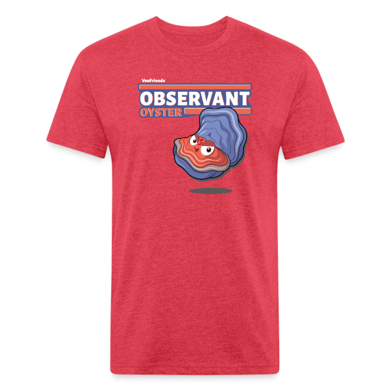 Observant Oyster Character Comfort Adult Tee - heather red